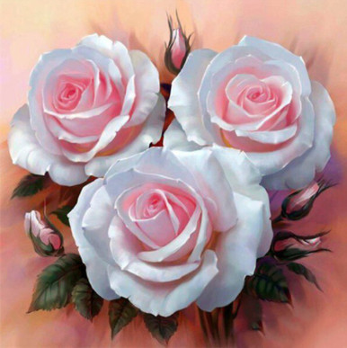 4 Pack 5D Diamond Painting Pink Rose Flower Pattern Paint with Diamond –  Five Diamond Painting