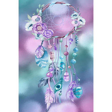 5D Diamond Painting Bead and Feather Dream Catcher Kit