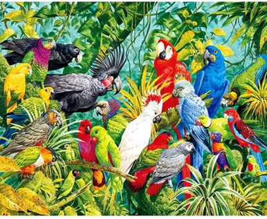 5D Diamond Painting Tropical Bird Party Kit - Bonanza Marketplace