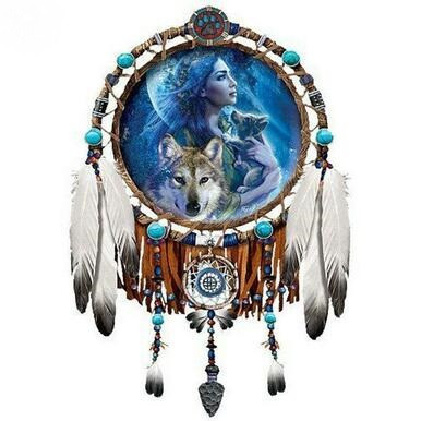 Wolf Dream Catcher Art 5D Diamond Painting -  – Five  Diamond Painting