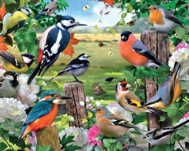 5D Diamond Painting Congregation of Birds Kit - Bonanza Marketplace