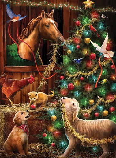 5D Diamond Painting Puppy Christmas Ornaments Kit - Bonanza