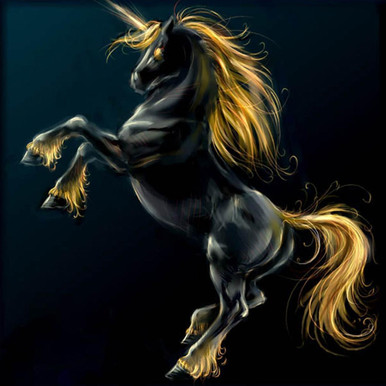 5D Diamond Painting Golden Hair Stallion Kit - Bonanza Marketplace