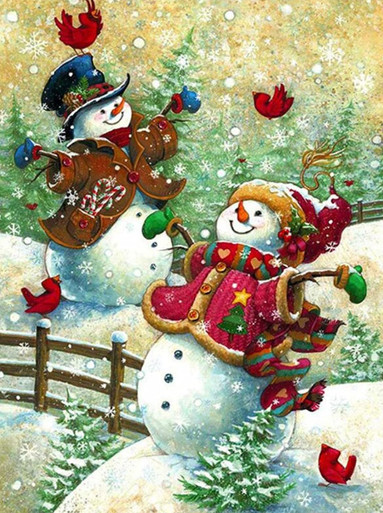 5D Diamond Painting Two Minion Christmas Kit - Bonanza Marketplace