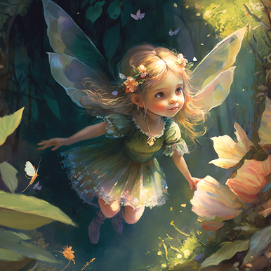 5D Diamond Painting Little Fairy Kit - Bonanza Marketplace