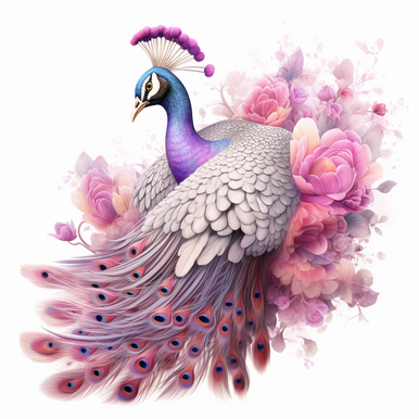 Beautiful Pink Peacock Standing Pink Flowers DIY Diamond Painting Living  Room Decotation - China Beautiful Pink Peacock DIY Diamond Painting and  Diamond Painting for Adults and Children price