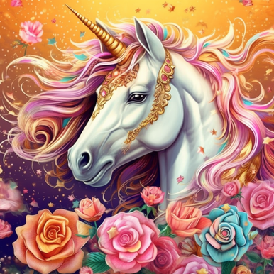 Horse Unicorn  Full Round/Square Diamond Painting Kits 50x70cm 60x80c