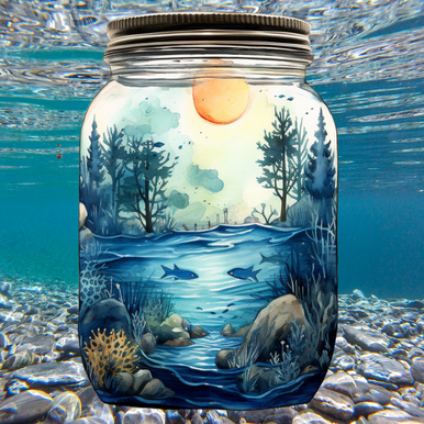 5D Diamond Painting River Jar Kit - Bonanza Marketplace