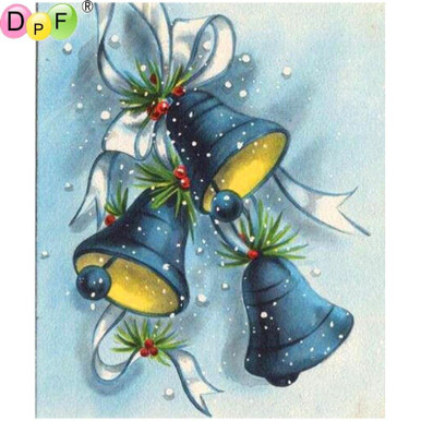 5D Diamond Painting Four Christmas Bells Kit - Bonanza Marketplace