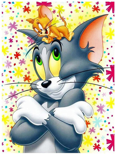 HEROCROSS Tom And Jerry Paint By Numbers Animal With Frame Adult Painting Cartoon  Drawing Kits Cat Mouse Handpainted Gift - AliExpress