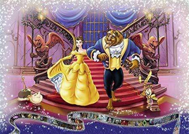 5D Diamond Painting Beauty and the Beast Arm in Arm Kit