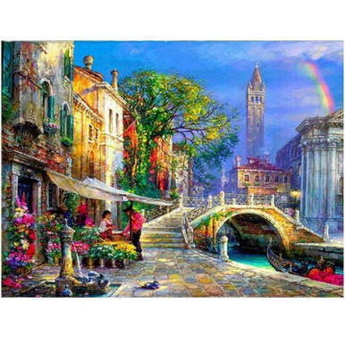 5D Diamond Painting Quilt Shop Kit