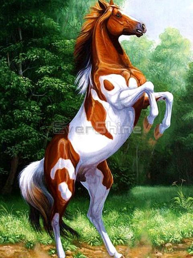 Beige Draft Horse - Diamond Painting 