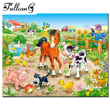 5D Diamond Painting Asian Farm Kit