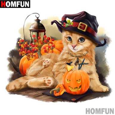 Tranh kim cương Mèo Halloween là một tác phẩm nghệ thuật độc đáo và thú vị. Hãy xem qua bức tranh này để chiêm ngưỡng sự kết hợp của các đường nét và màu sắc, tạo ra một tác phẩm tinh xảo và đầy chất halloween. Bạn sẽ không thể rời mắt khỏi công việc này cho đến khi hoàn thành nó.