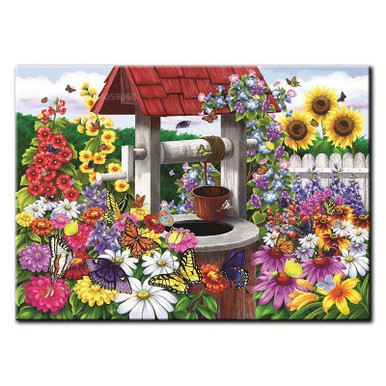 5D Diamond Painting Flower Water Well Kit