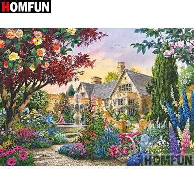 5D Diamond Painting Flower Fountain Kit