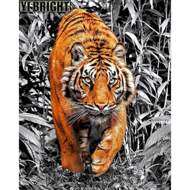 Diamond Painting - Special Shape - Tiger(25*30cm)--Best  Cheap-Animal-270389