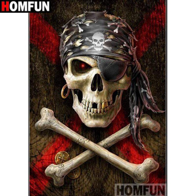 Skull Pirate Clothing Appare Full Drill Diamond Painting Kits