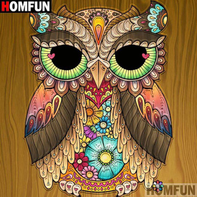 5D Diamond Painting Galaxy Owl Diamond Painting Kit - Bonanza