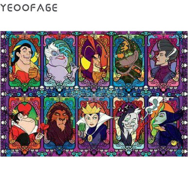 5D Diamond Painting Disney Villains Collection Collage Kit