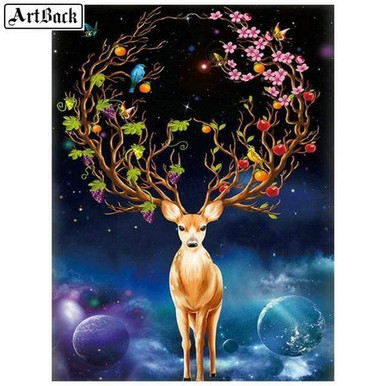 Diamond Painting - Deer with Lantern 