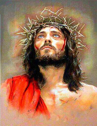 5D Diamond Painting Jesus with a Crown of Thorns Kit