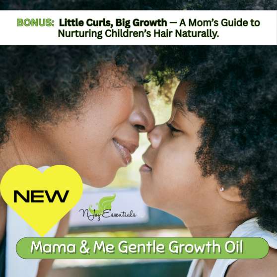 Mama & Me Gentle Growth Oil – Safe Hair Growth for Pregnant, Postpartum, Nursing Moms & Children