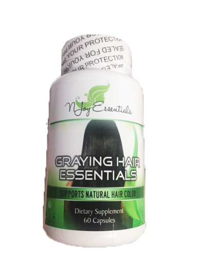 Graying Hair Essentials Anti Graying Supplements Njoy Essentials
