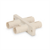 Fiber coupler, duplex ST, multimode.  Plastic