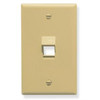 Face Plate Angled 1 Port Ivory ICC