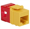 Jack HD (HI-DENSITY), RJ45 CAT6 Yellow (COMPONENT RATED) ICC