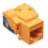 Jack Cat5e Orange RJ45 8P8C ICC