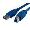 USB 3.0 Cable (2 Meter) 6.4 feet AB Male-to-Male, Blue