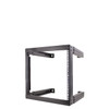 8U Open Wall Mount. Adjustable Depth From 18"-30". With M6 Screws & Cage Nuts