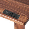 Recessed Power Strip Socket with 2-Outlet & 2 USB Ports  9.8Ft Cord,Desktop Power Grommet Power Strip