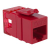 CAT6 RJ45 Keystone Jack for HD Style-Red - 25-Pack