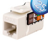 CAT6 Data Grade Keystone Jack – 25 Pack, RJ45, 8×8, Terminate These Jacks with our I-Punch Tool