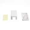 1 Port White Keystone Surface Mount Box