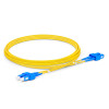 2m (7ft) SC UPC to SC UPC Duplex OS2 Single Mode PVC (OFNR) 2.0mm Fiber Optic Patch Cable