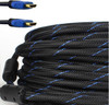 HDMI Cable 75 FEET, V1.4 Ultra-High Speed Supports Ethernet Audio Return (ARC) Bandwidth up to 18Gbps 3D HD 1080p Ready 75ft Braided Nylon Cable Cord Gold Plated Blue