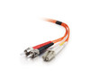 65.6ft (20m) LC-ST 62.5/125 OM1 Duplex Multimode Fiber Optic Cable - Plenum CMP-Rated