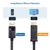 Unidirectional DisplayPort to HDMI Adapter Cable (DP to HDMI) 3 Feet