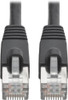 Cat6a Snagless Shielded STP Patch Cable 10G-Certified, PoE, Black M/M 5ft