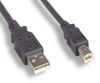6 Foot USB 2.0 Type A Male to Type B Male Cable - Black