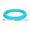 Fiber 10G Aqua 50/125 LC/SC Duplex 7M, (22.96 feet)