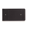 Glass Door for Wall Mount Cabinet 6U, Black Works for both Fixed and Swingout