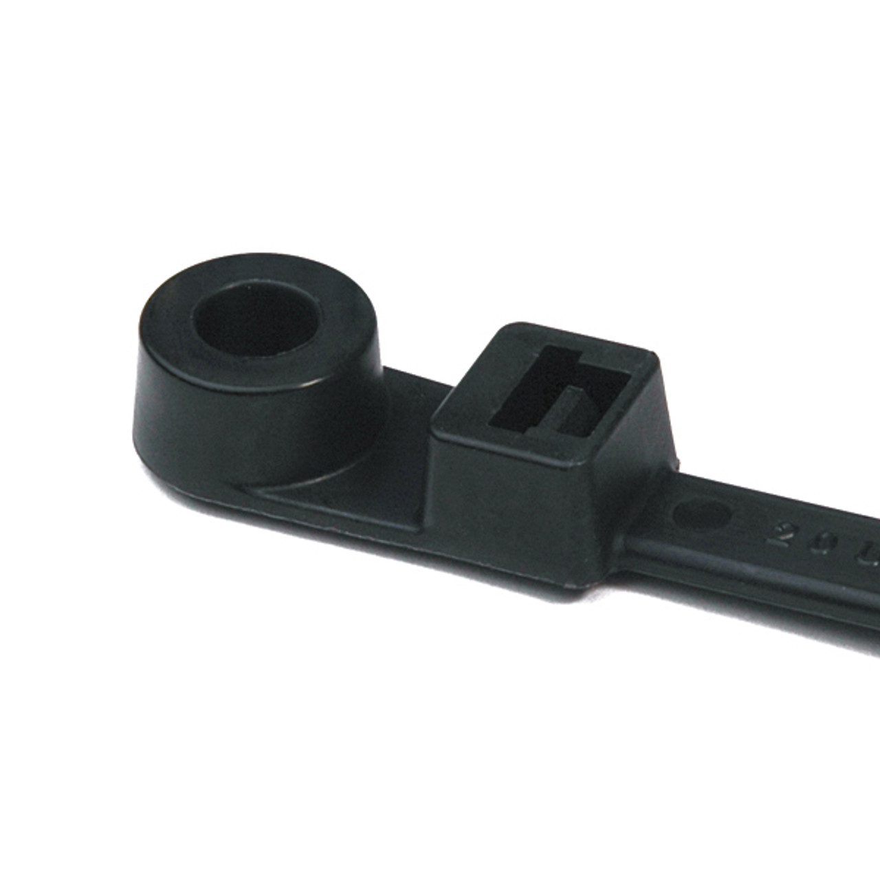 Cable Tie 8-1/2" with #10 Screw Hole, Black