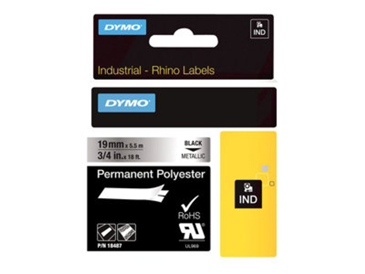 Label RhinoPRO 3/4" Metallized Permanent Polyester
