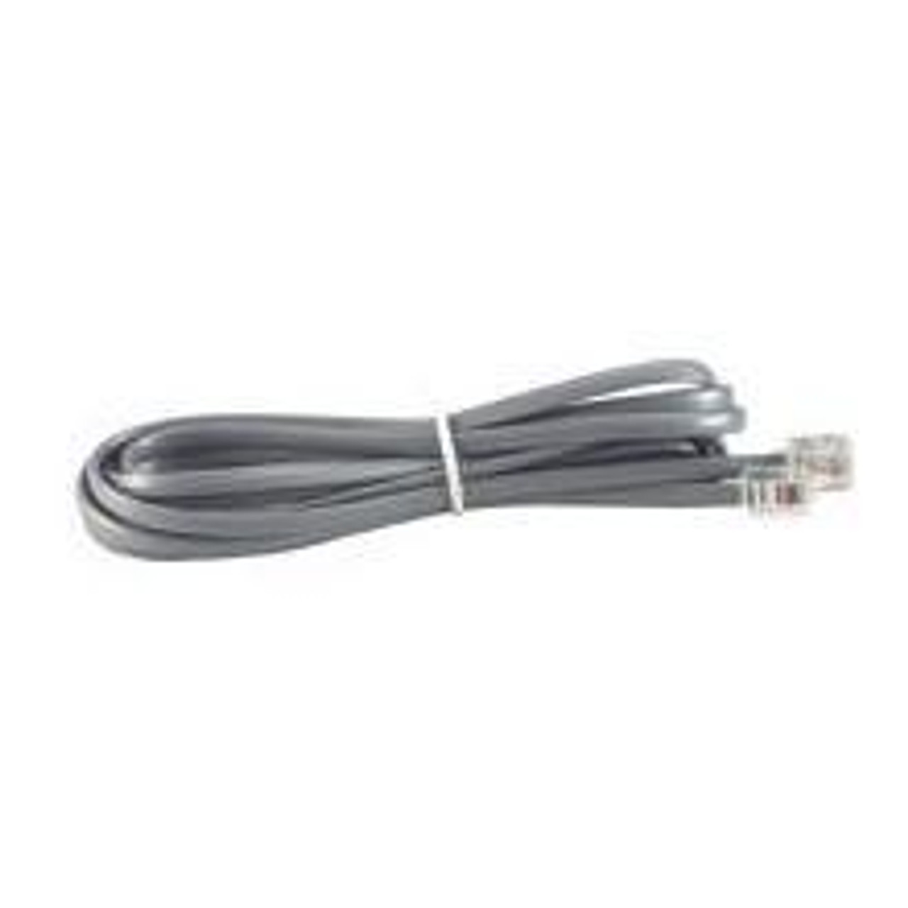 Telephone Patch Cord 6P4C 25', 28 AWG Silver Satin Reversed
